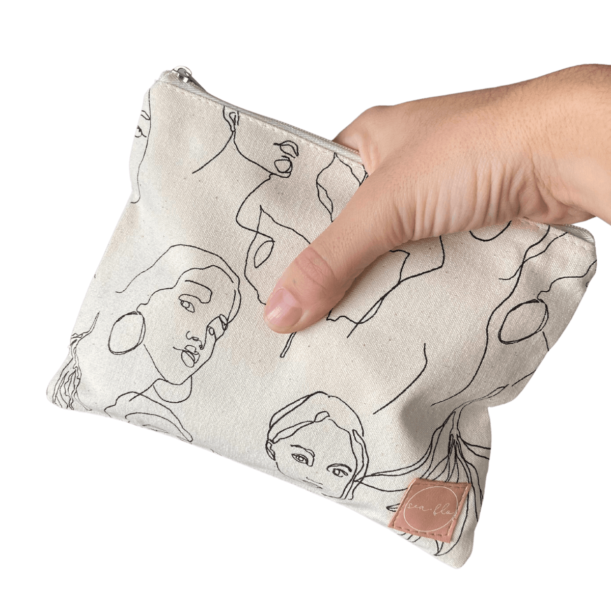 Large Cotton Pouch S&F menstrual cup 