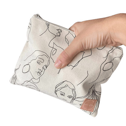 Large Cotton Pouch S&F menstrual cup 
