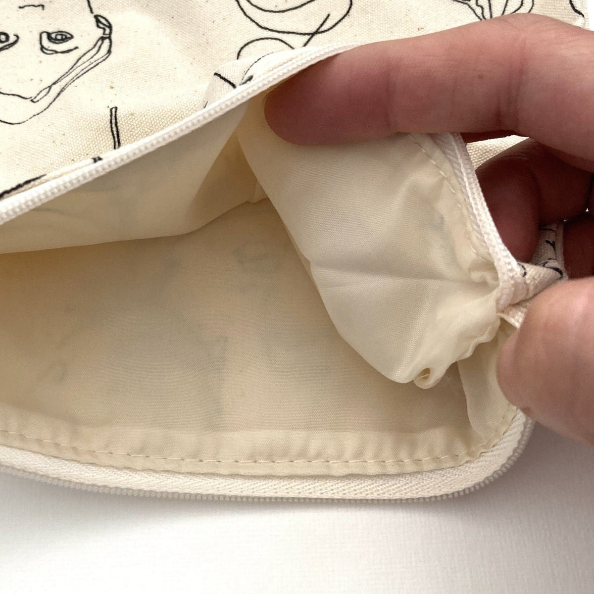 Large Cotton Pouch S&F menstrual cup 