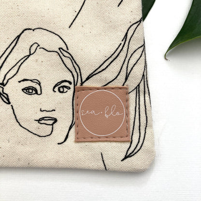 Large Cotton Pouch S&F menstrual cup 
